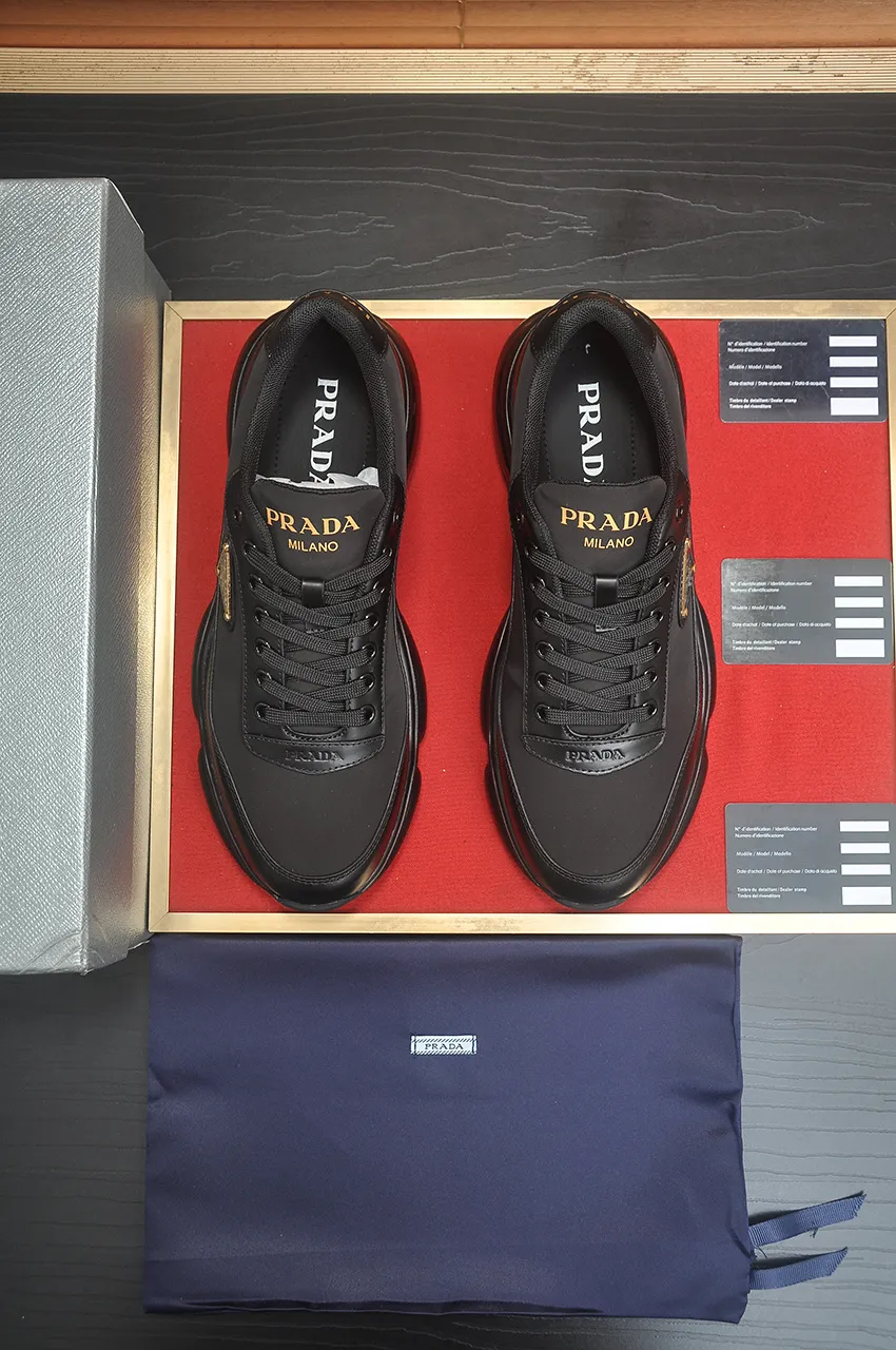 Men's shoes 💰700💶[PRADA] Men's shoes counter hot sale, official website synchronization, 👑Top version ✔️Original cowhide upper + cowhide lining, 1🆚1 replica, original original sole [black/blue/brown 3 colors] 🎯 Material: cowhide surface 🎯 Inner lining: cowhide 🎯 Sole: original molded outsole 🎯 size: Male 38-45 (45 is custom-made and cannot be returned or exchanged)